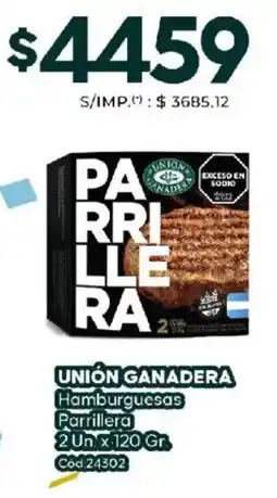 Diarco Union ganadera hamburguesas parrillera oferta
