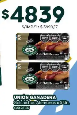 Diarco Union ganadera salchichas alemanas oferta