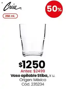 Coto Crisa vaso apilable stiba oferta
