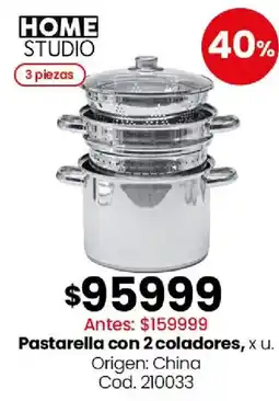 Coto Home studio pastarella con 2 coladores oferta