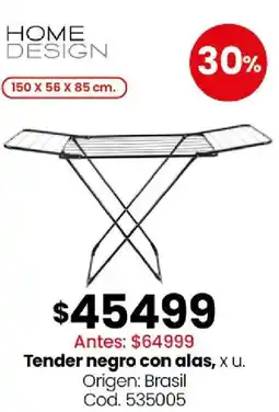 Coto Home design tender negro con alas oferta