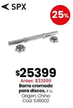 Coto Spx barra cromada para discos oferta