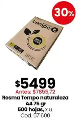 Coto Resma tempo naturaleza A4 oferta