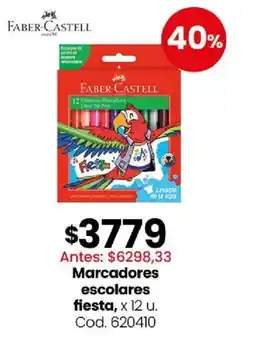 Coto Faber-castell marcadores escolares fiesta oferta