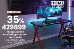 Coto Home studio escritorio gamer con porta vaso oferta