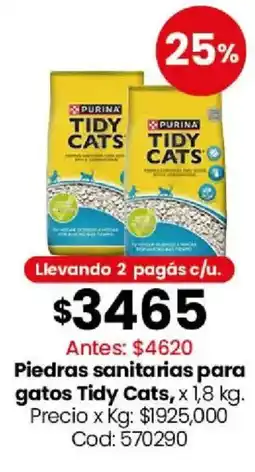Coto Purina tidy cats piedras sanitarias para gatos oferta