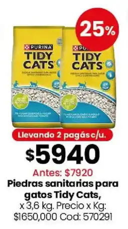 Coto Purina tidy cats piedras sanitarias para gatos oferta