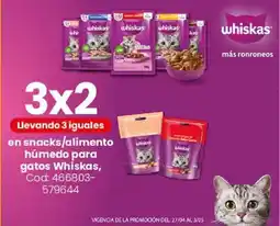 Coto Whiskas en snacks/alimento húmedo para gatos oferta