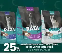 Coto Raza en alimento seco en bolsa para gatos varios tipos oferta