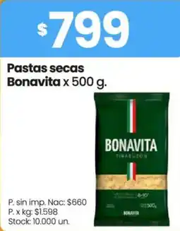 Changomas Bonavita pastas secas oferta