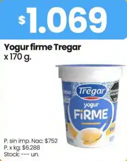 Changomas Tregar yogur firme oferta