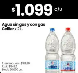 Changomas Celiier agua sin gas y con gas oferta