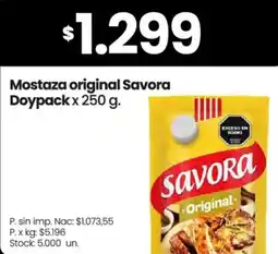 Changomas Savora mostaza original doypack oferta