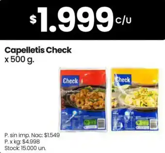 Check capelletis