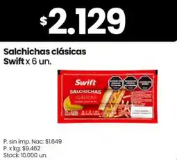 Changomas Swift salchichas clásicas oferta