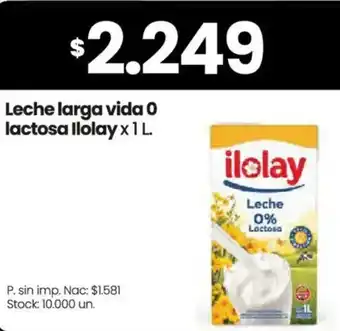 Ilolay leche larga vida 0 lactosa
