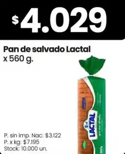 Changomas Lactal pan de salvado oferta