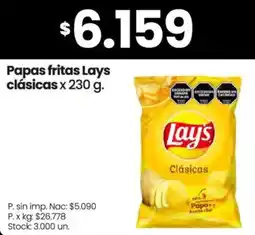 Changomas Lay's papas fritas clásicas oferta