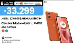 Changomas Motorola celular G06 oferta
