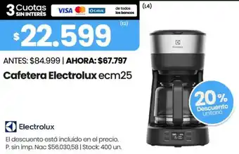 Changomas Electrolux cafetera oferta