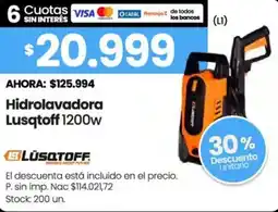 Changomas Lusqtoff hidrolavadora oferta
