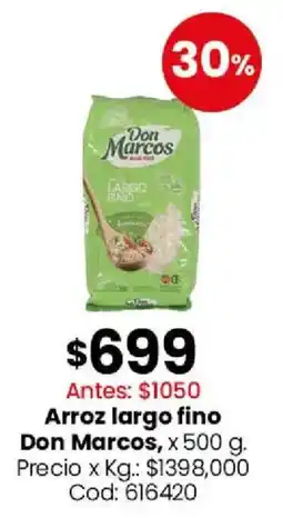 Coto Don marcos arroz largo fino oferta