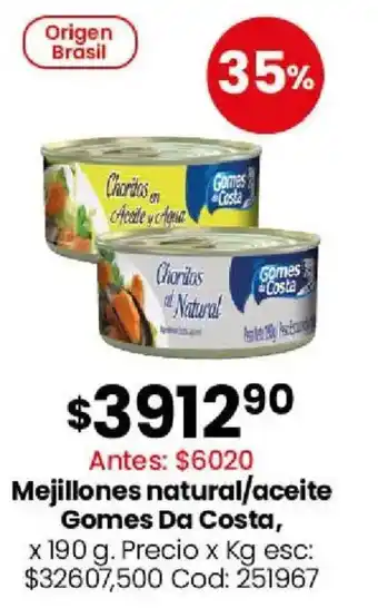 Coto Gomes da costa mejillones natural/aceite oferta