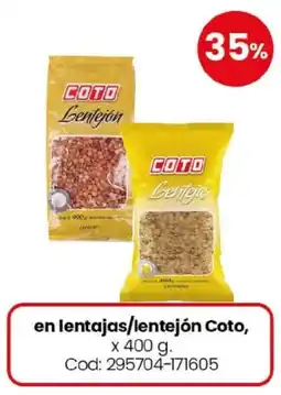 Coto Coto en lentajas/lentejón oferta