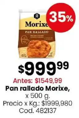 Coto Morixe pan rallado oferta