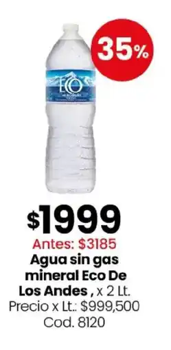 Coto Eco de los andes agua sin gas mineral oferta