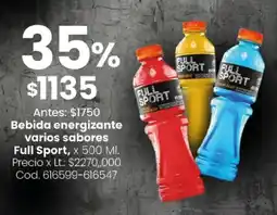 Coto Full sport bebida energizante varios sabores oferta