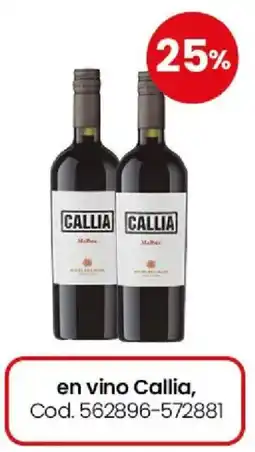 Coto Callia en vino oferta
