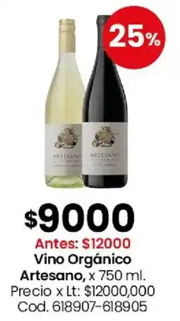Coto Orgánico artesano vino oferta