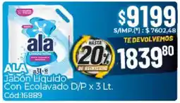Diarco Ala jabón líquido con ecolavado d/p oferta