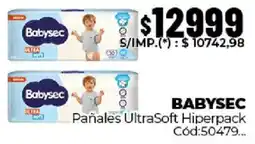 Diarco Babysec pañales ultrasoft hiperpack oferta