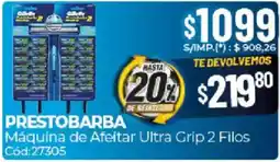 Diarco Prestobarba máquina de afeitar ultra grip 2 filos oferta