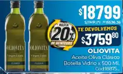 Diarco Oliovita aceite oliva clásico botella vidrio oferta