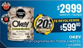 Diarco Okey champignones en trozos oferta