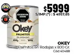 Diarco Okey palmitos en rodajas oferta
