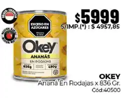Diarco Okey ananá en rodajas oferta