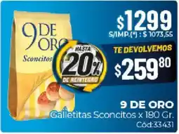 Diarco 9 de oro galletitas sconcitos oferta