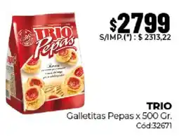 Diarco Trio galletitas pepas oferta