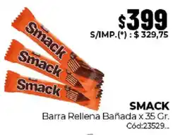 Diarco Smack barra rellena bañada oferta