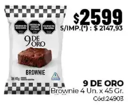 Diarco 9 de oro brownie oferta