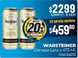 Diarco Warsteiner cerveza lata oferta