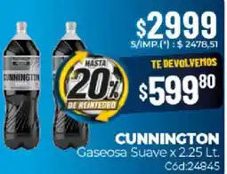 Diarco Cunnington gaseosa suave oferta