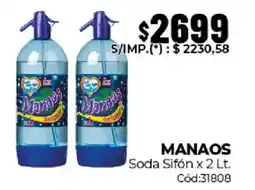 Diarco Manaos soda sifón oferta