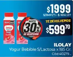 Diarco Ilolay yogur bebible s/lactosa oferta