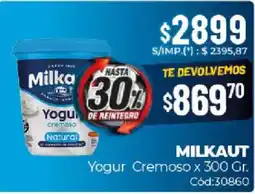 Diarco Milkaut yogur cremoso oferta