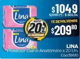 Diarco Lina protector diario anatómico oferta